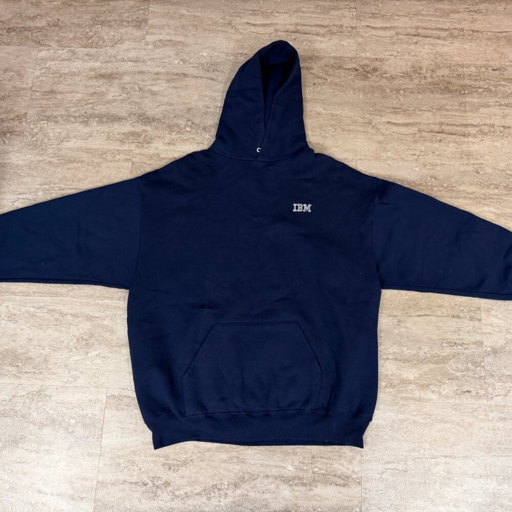 Vintage 90's IBM - Jerzees Nublend - Hoodie - Unisex -Size XXL - MADE IN U.S.A